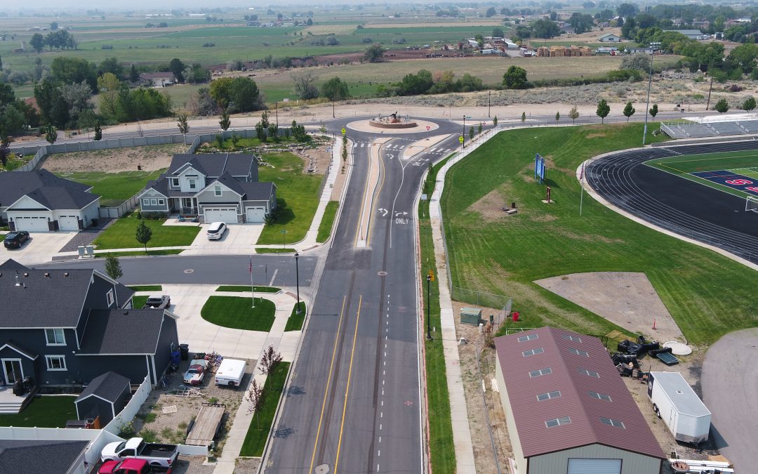 Mill Road & 1100 South Roundabout 